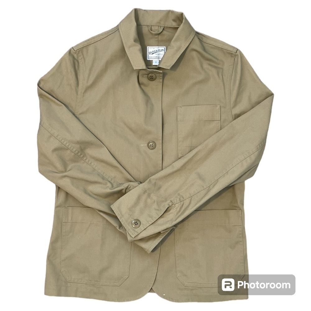 Golden Bear For Mill Women’s Short Button Front Khaki Jacket Size Small